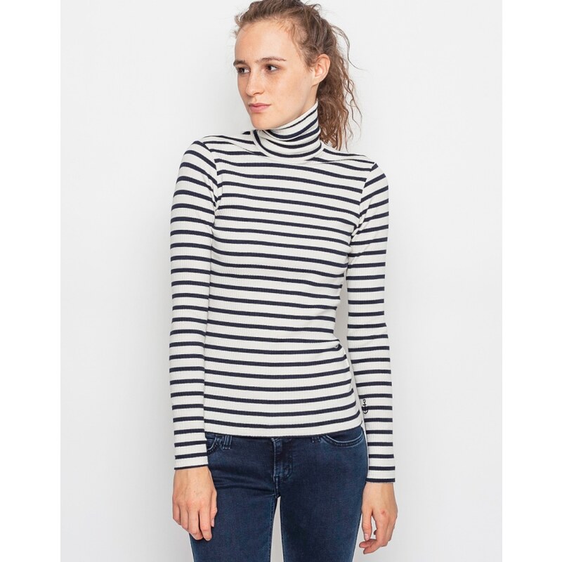 Triko Loreak Azpi Striped Plise Ecru / Navy