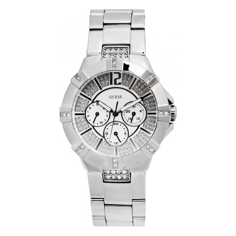 GUESS Silver-Tone Multifunction Watch - no color