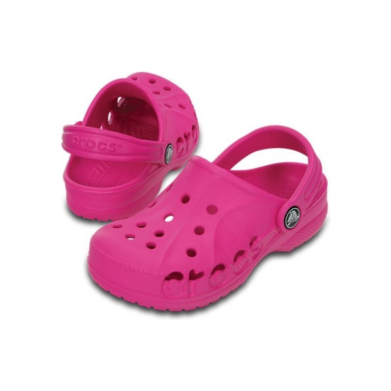 Crocs Dívčí sandály Baya Kids Neon Magenta