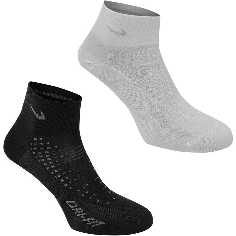 Ponožky Nike Two Pack Running pán. bílá/černá
