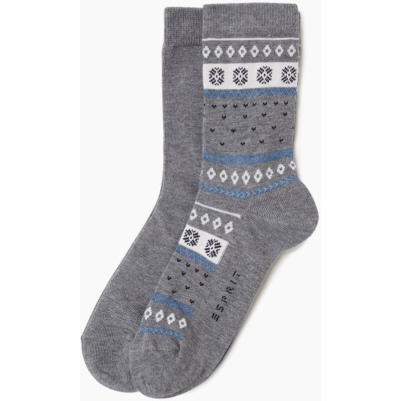 Esprit Dvoje ponožky, norský vzor a jednobarevné