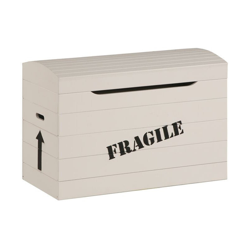 Krémový box na hračky z masivního borovicového dřeva Pinio Fragile