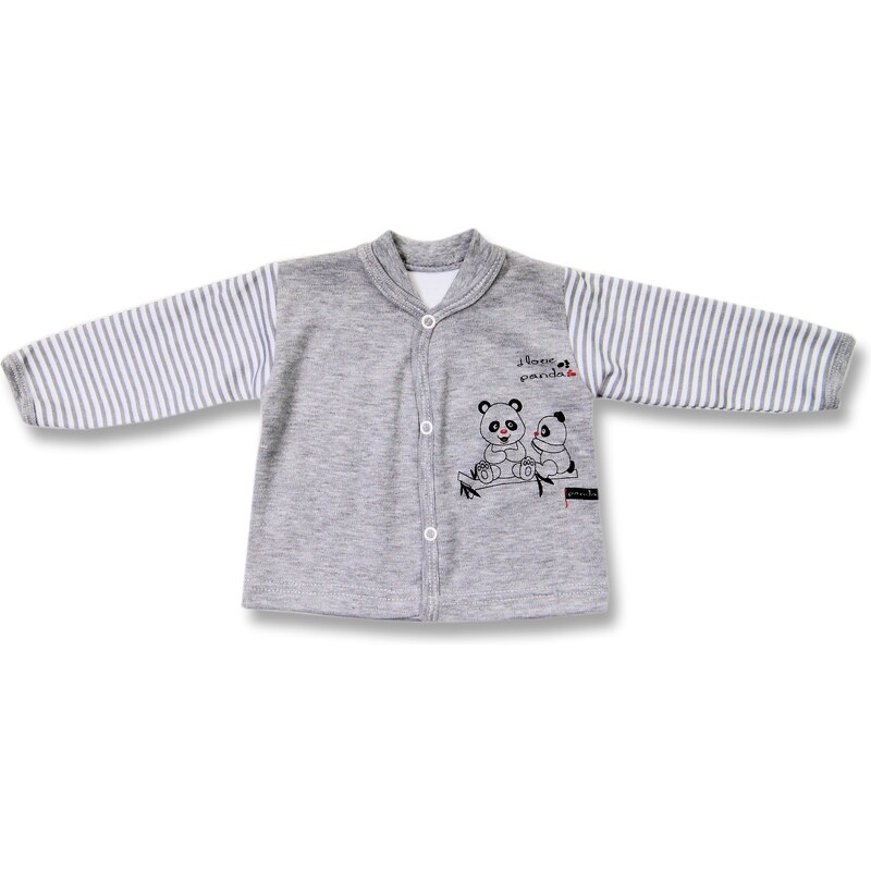 Lafel Dětský kabátek Panda - šedý