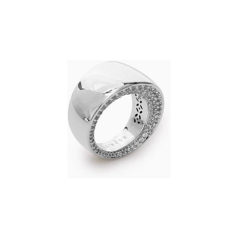 Esprit Leštěný kovový prsten se zirkony