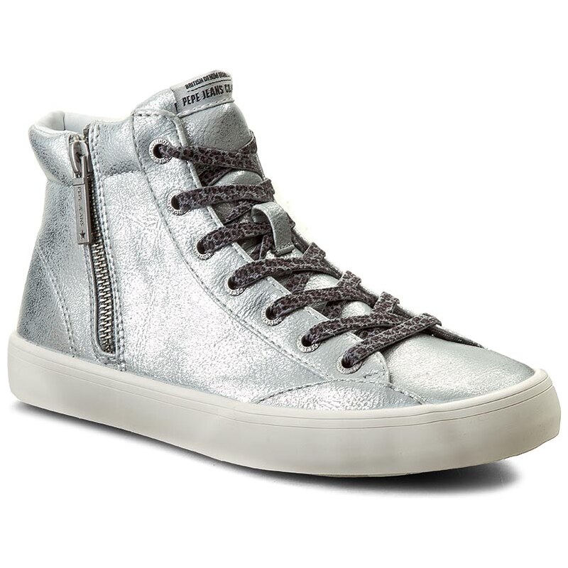 Sneakersy PEPE JEANS - Clinton Combi PLS30359 Silver 934