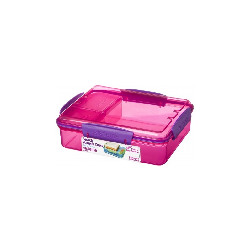 Sistema Box na svačinu/oběd, 975 ml - růžový
