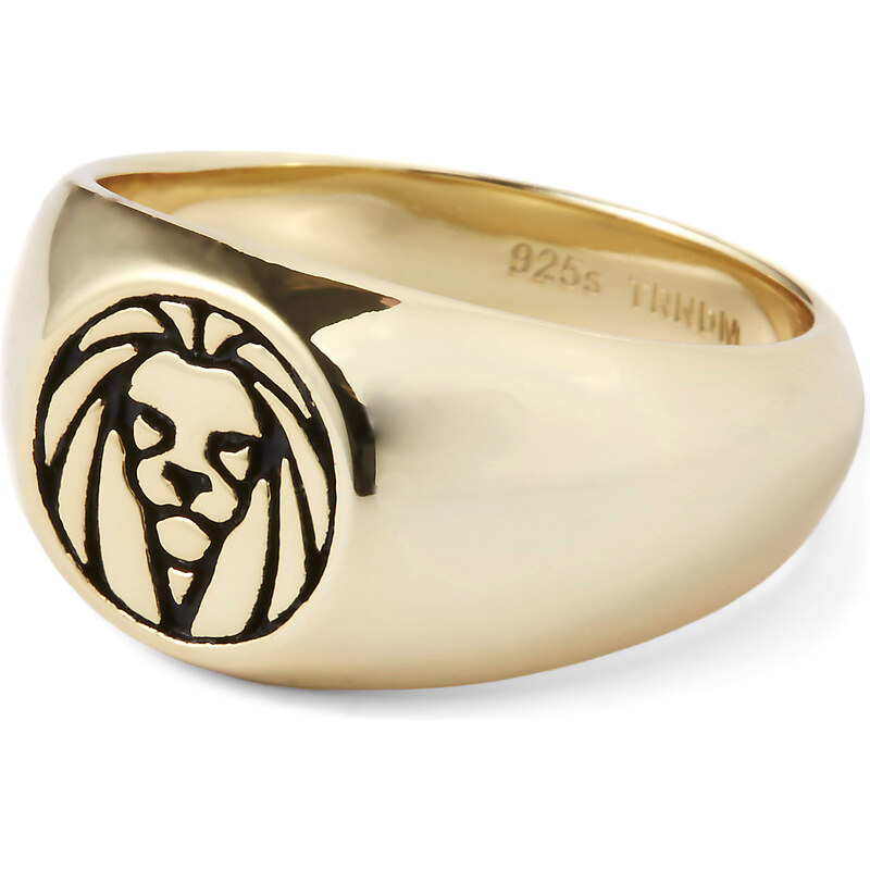 Lucleon Pozlacený prsten ze stříbra 925 Lev Lucleon ring gold plated