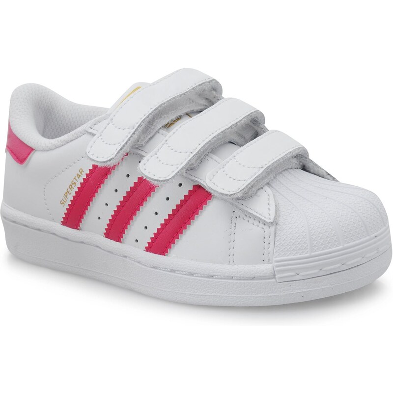 adidas Superstar Childrens Trainers White/Pink