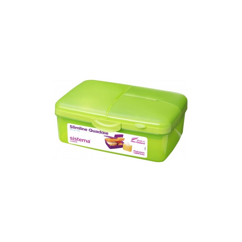 Sistema Box na oběd s lahvičkou, 1,5 l - zelený