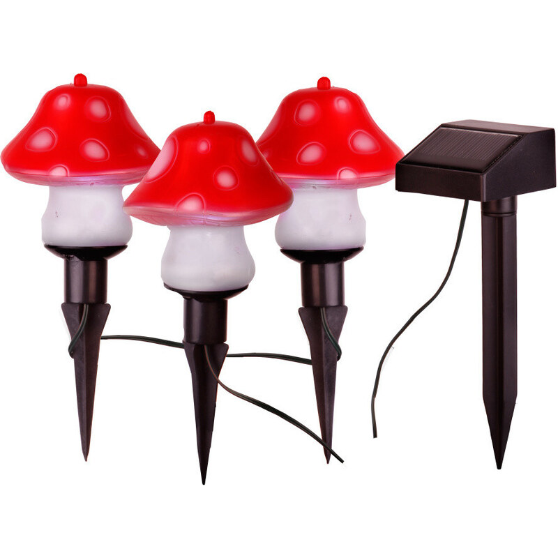Lucerničky Solar Energy Mushrooms Sticks, 3 ks