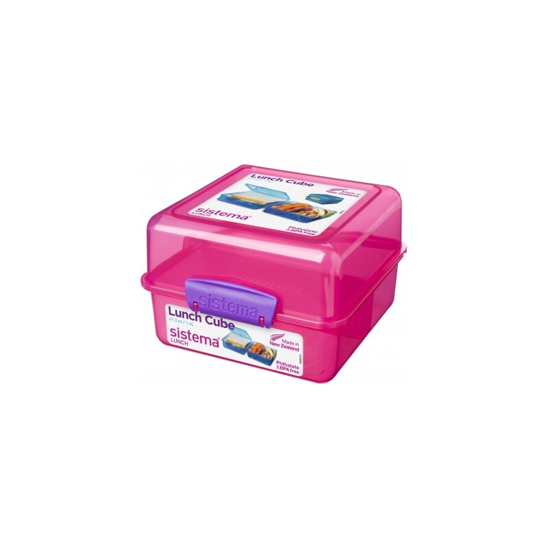 Sistema Box na oběd, 1,4 l - růžový