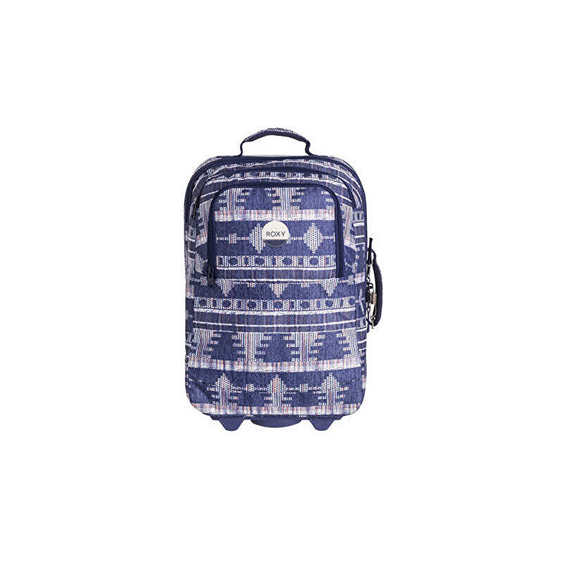 Roxy Cestovní kufr Wheelie Akiya Combo Blue Print ERJBL03072-BSQ7