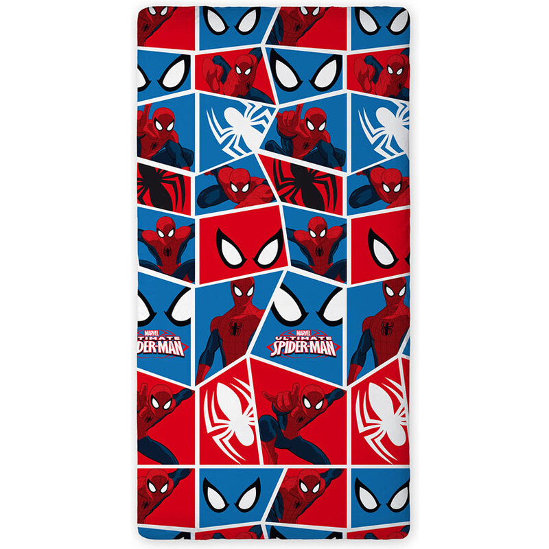 Faro Dětské prostěradlo Spiderman, 90x200 cm - barevné