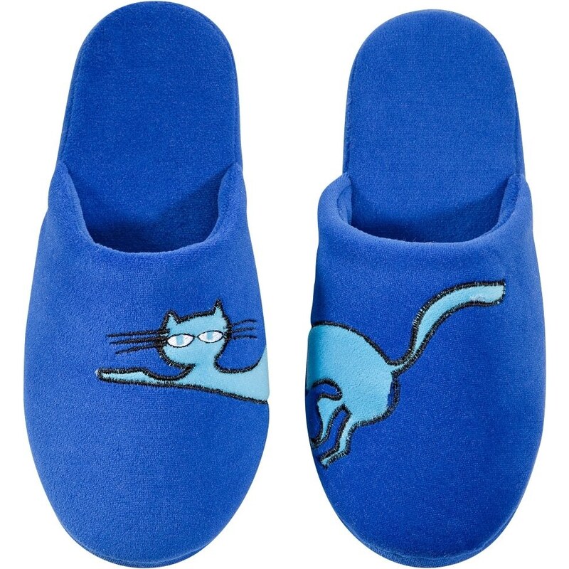 Blancheporte Pantofle kočka modrá