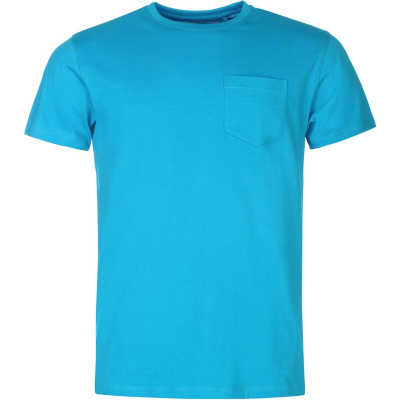 Triko Triko Giorgio Essential Pocket Crew T Shirt pánské Bright Turq