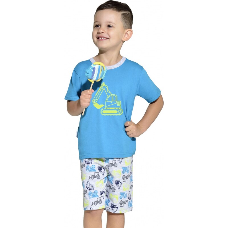 Taro Dětské pyžamo s bagrem