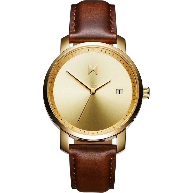 MVMT Woman Gold / Brown Leather