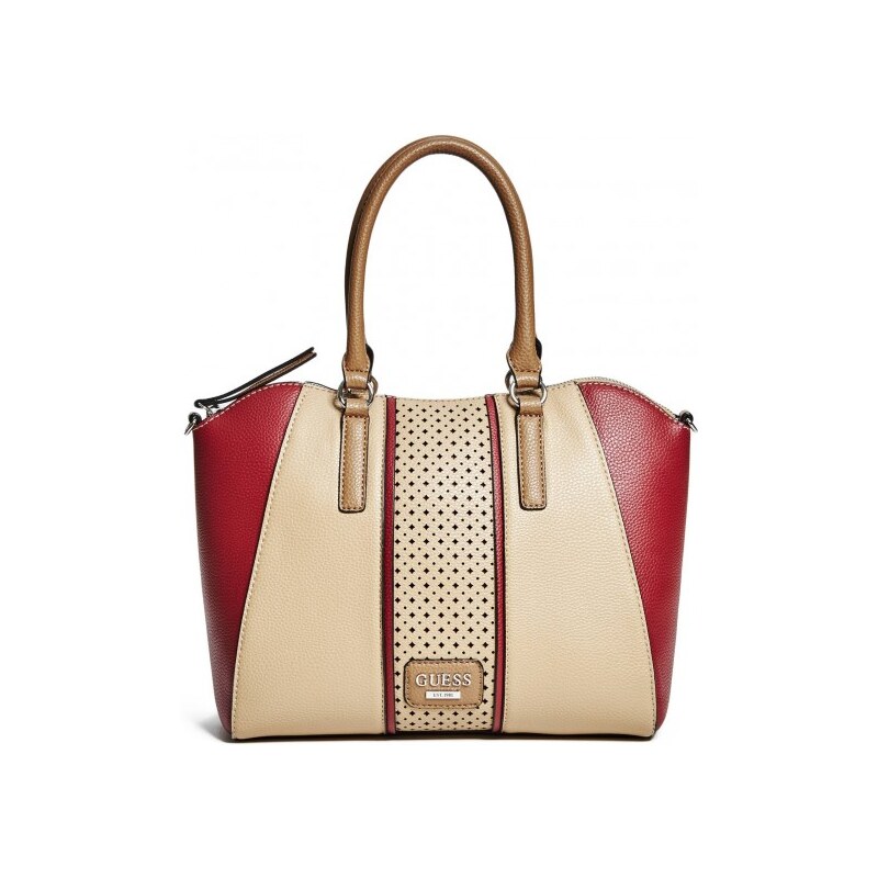 GUESS GUESS Arvin Satchel - beige multi