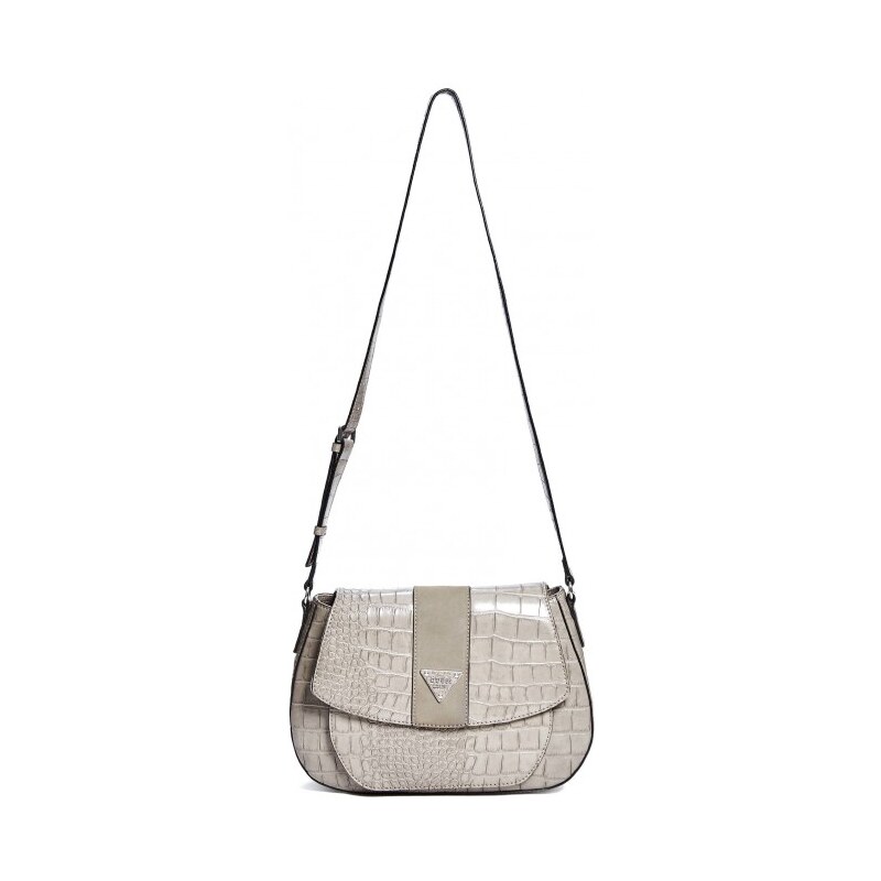 GUESS GUESS Camp Croc-Embossed Cross-Body - olive