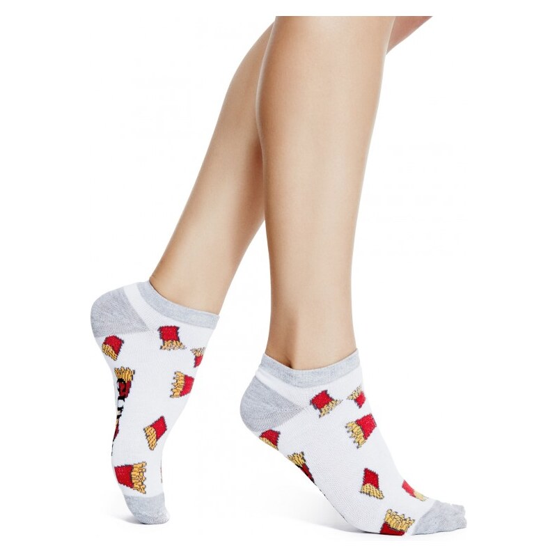 GUESS GUESS French Fry Ankle Socks - red multi