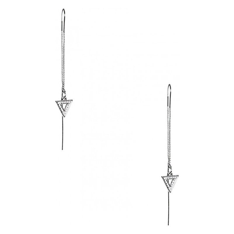 GUESS GUESS Silver-Tone Threader Earrings - silver