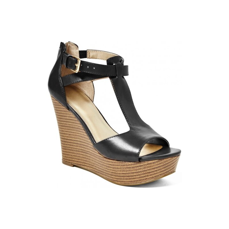 GUESS Sammey Stacked Wedges - black