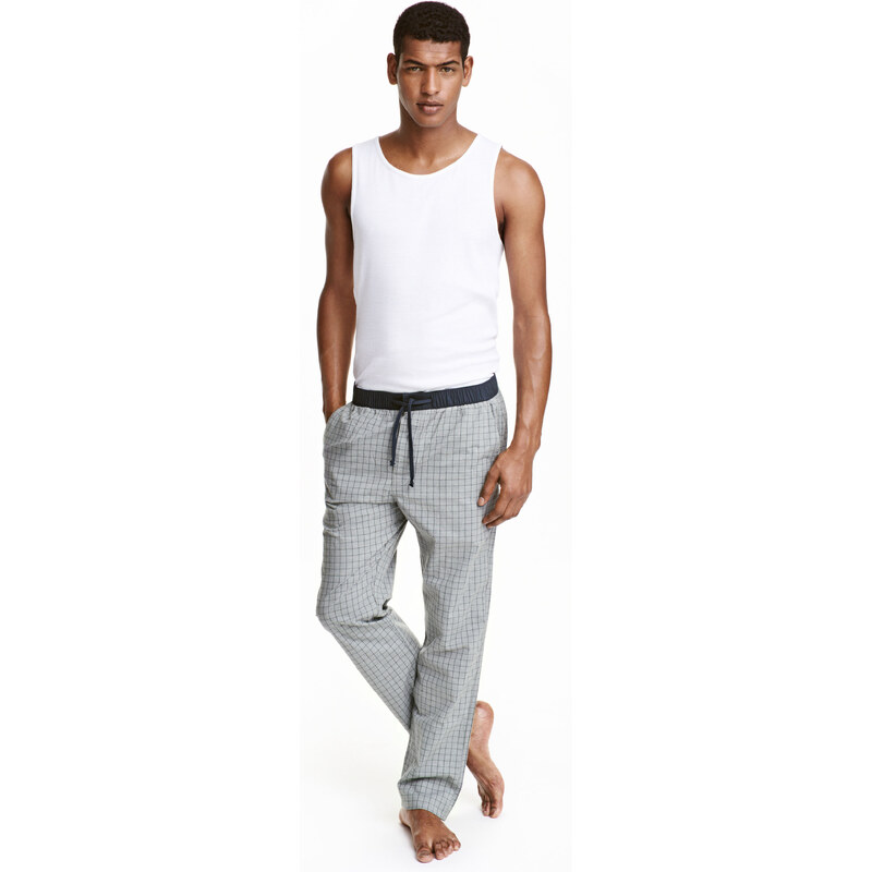 H&M Vzorované pyžamové kalhoty