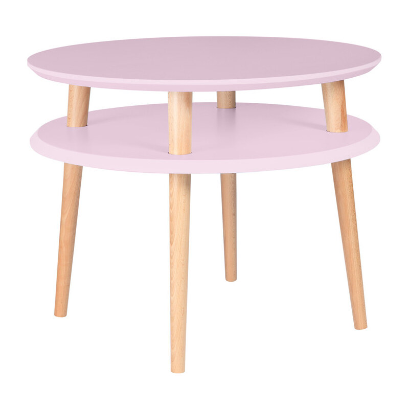 Bonami Růžový konferenční stolek Ragaba UFO, Ø 57 cm