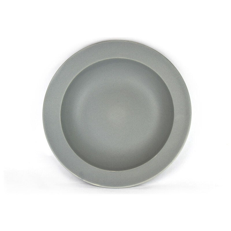 MIJ Hluboký talíř s širokým okrajem 21,5 cm šedý