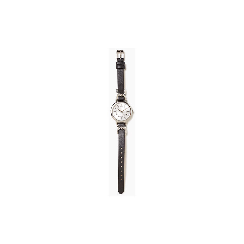 Esprit Nerezové hodinky, úzký kožený pásek