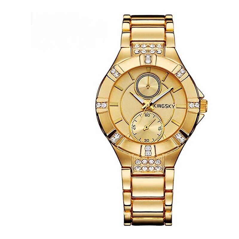 Dámské hodinky Kingsky K02105 - zlatá