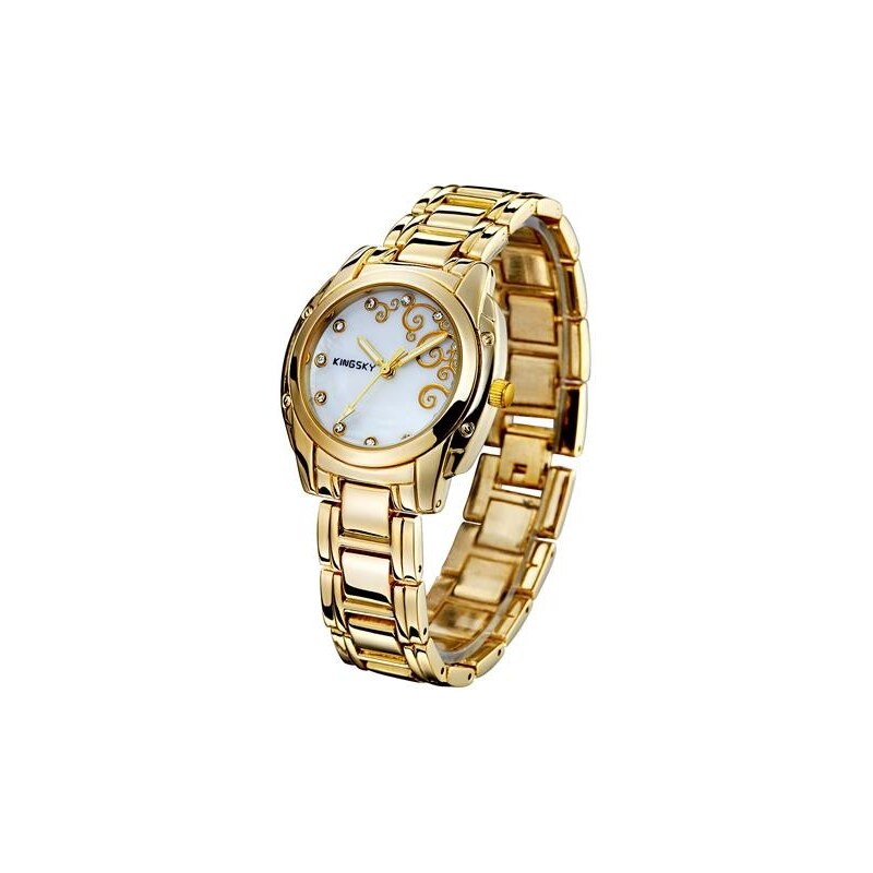 Dámské hodinky Kingsky K4360 - zlaté