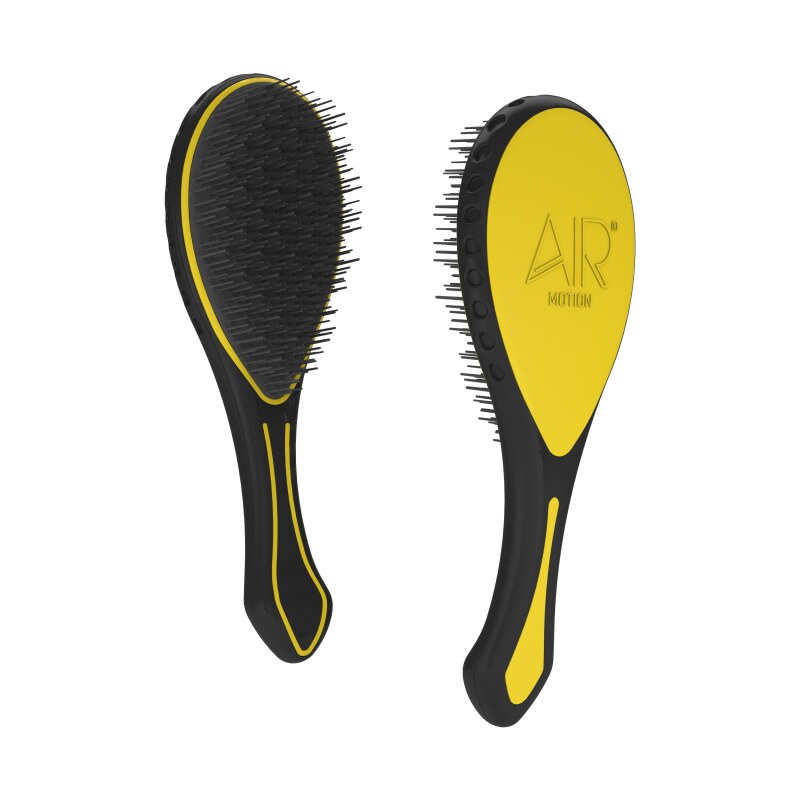 AIR MOTION Brush Yellow – žlutý revoluční kartáč, který netahá vlasy 1ks