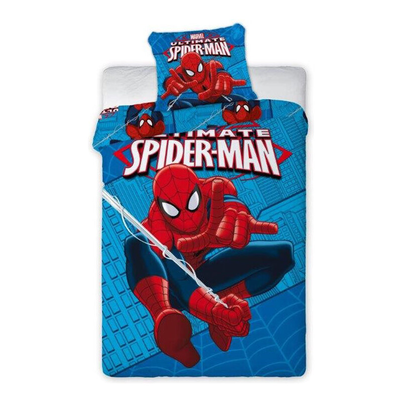 FARO Povlečení Polar Fleece Spiderman polyester 140/200, 70/80 cm