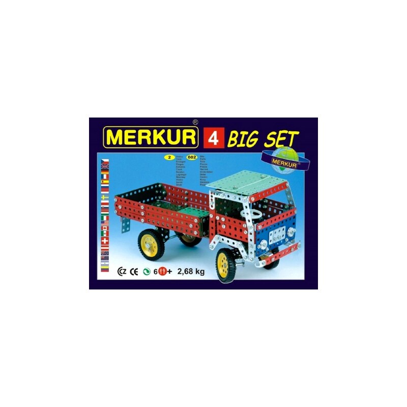 Merkur Stavebnice 4 40 modelů - 602 ks, 2 vrstvy