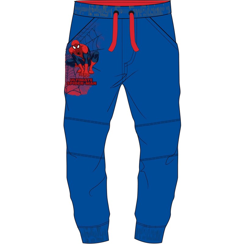 E plus M Chlapecké tepláky Spiderman - modré
