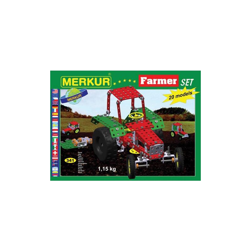 Merkur Stavebnice Farmer Set 20 modelů - 341 ks