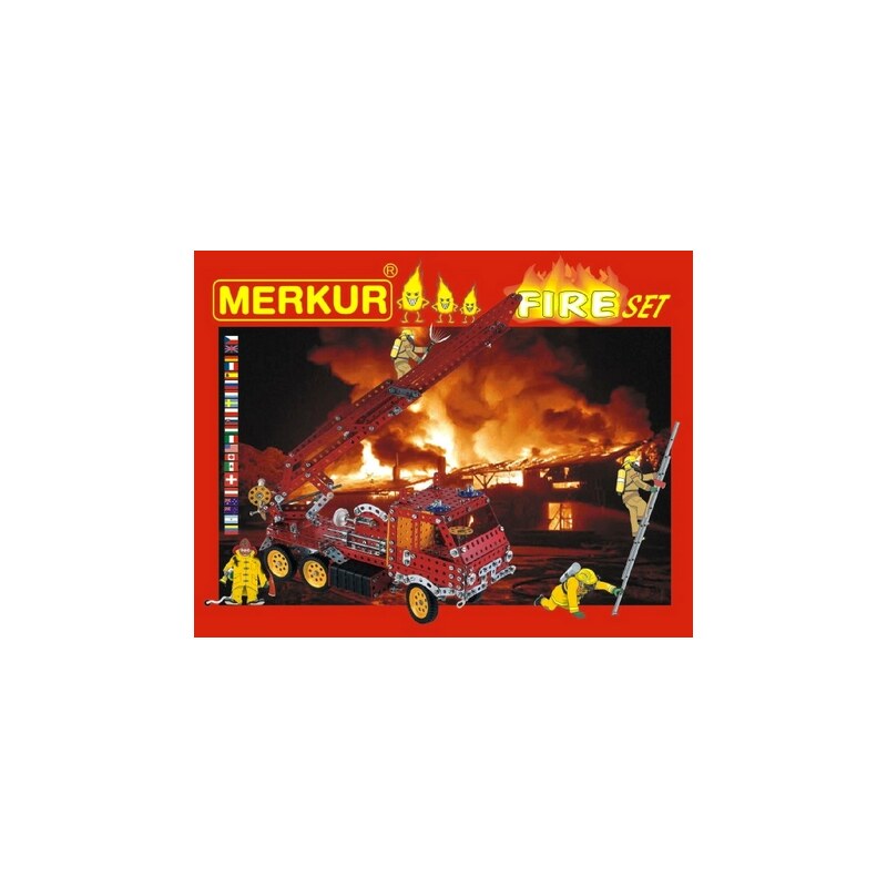 Merkur Stavebnice FIRE Set 20 modelů - 708 ks, 2 vrstvy
