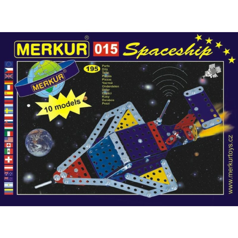Merkur Stavebnice 015 Raketoplán 10 modelů - 195 ks