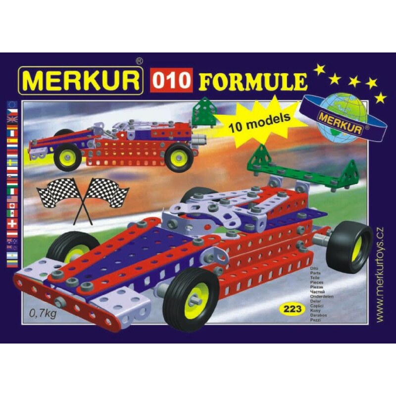 Merkur Stavebnice 010 Formule 10 modelů - 223 ks