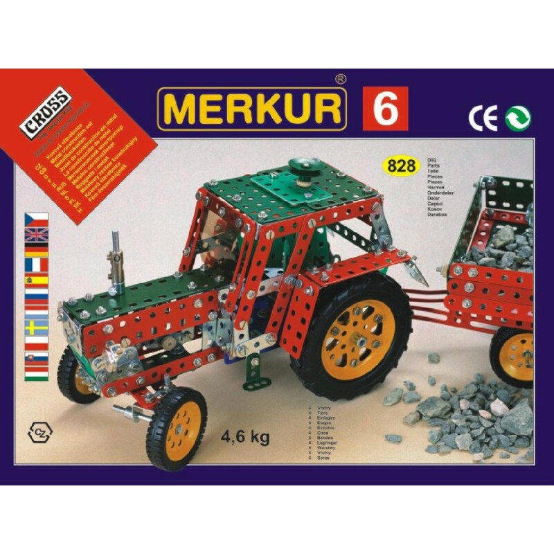 Merkur Stavebnice 6 100 modelů - 940 ks, 4 vrstvy