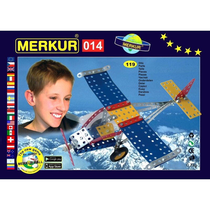 Merkur Stavebnice 014 Letadlo 10 modelů - 141 ks