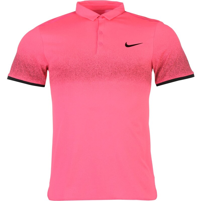 Sportovní polokošile Nike Roger Federer pán. růžová