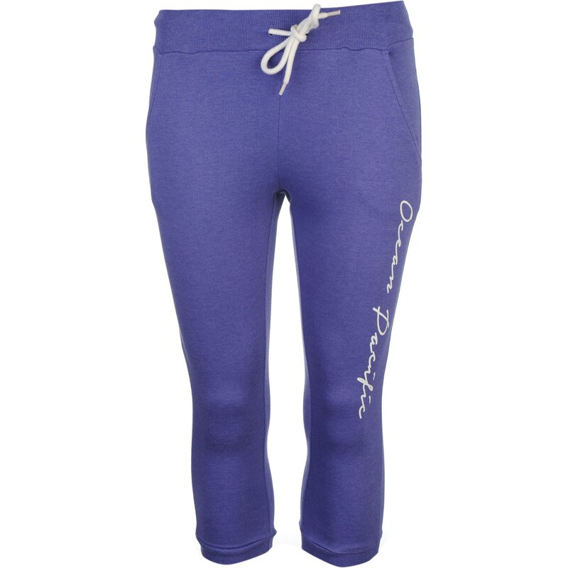 Sportovní tříčtvrťáky Ocean Pacific Slim Jersey Jogging Bottoms dám. fialová