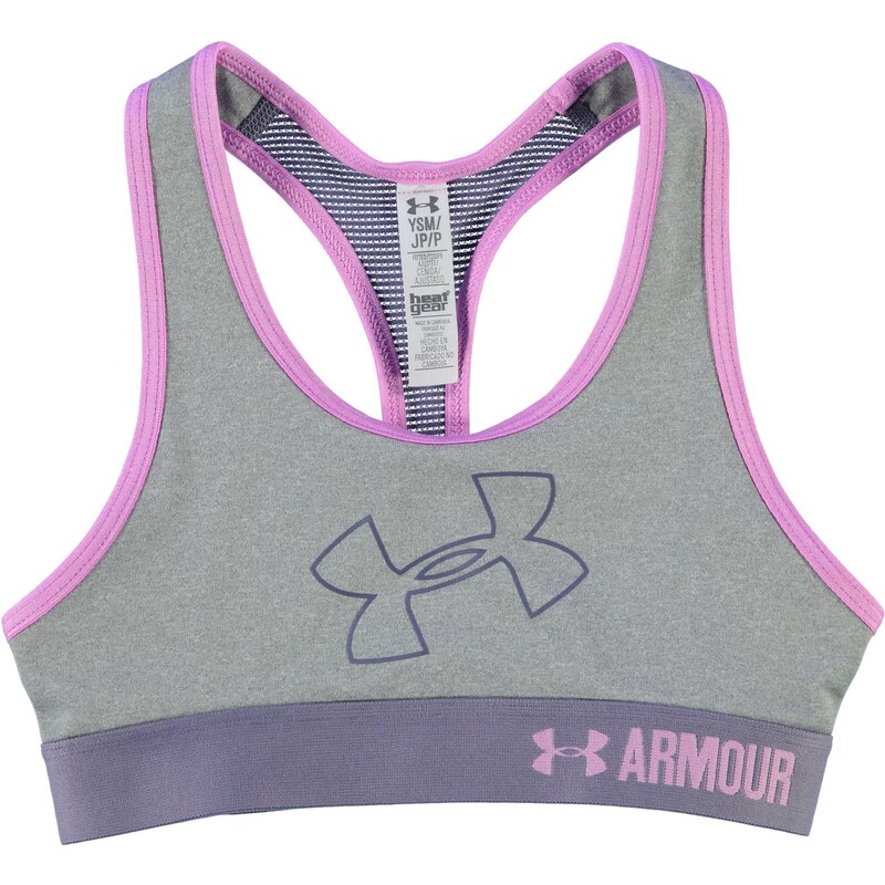 Sportovní podprsenka Under Armour Armour Logo dět. šedá