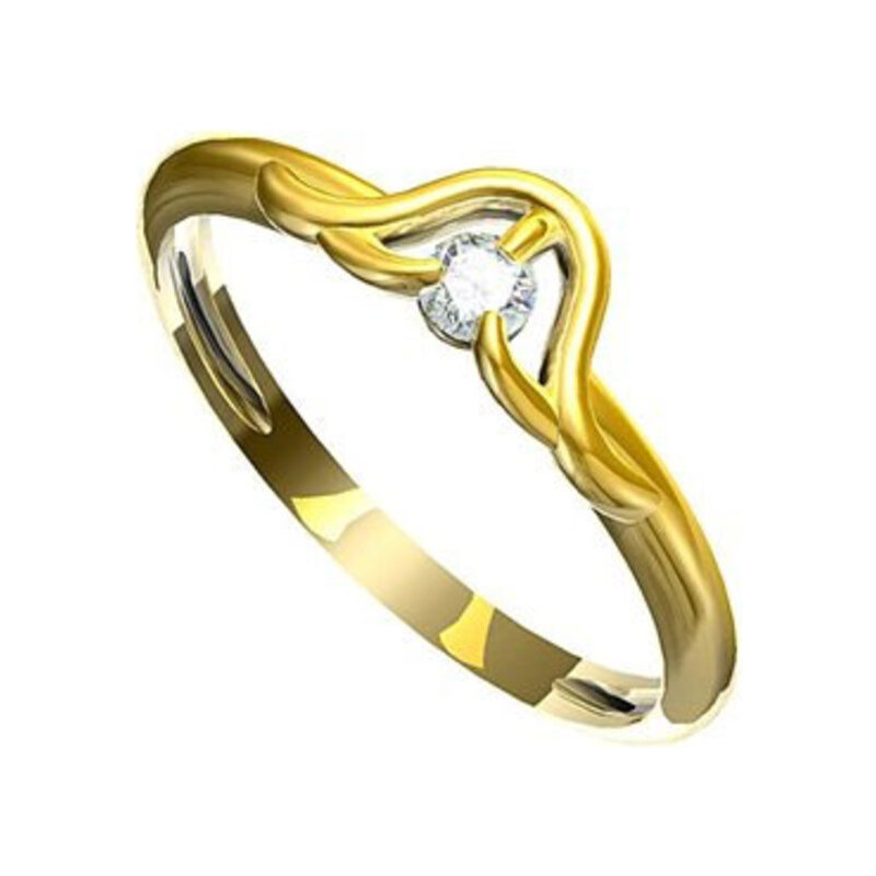 Hejral Zásnubní prsten Leonka 005 s diamantem