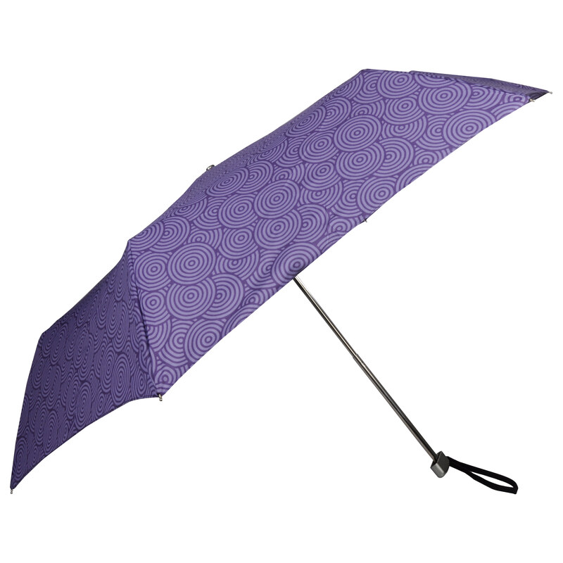 Doppler Dámský skládací mechanický deštník Gloria Mini Slim - fialový 722651G-3