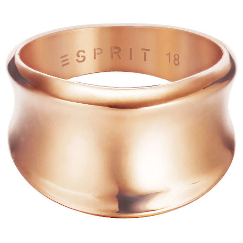 Esprit Prsten Curved Rose Gold ESRG12382C
