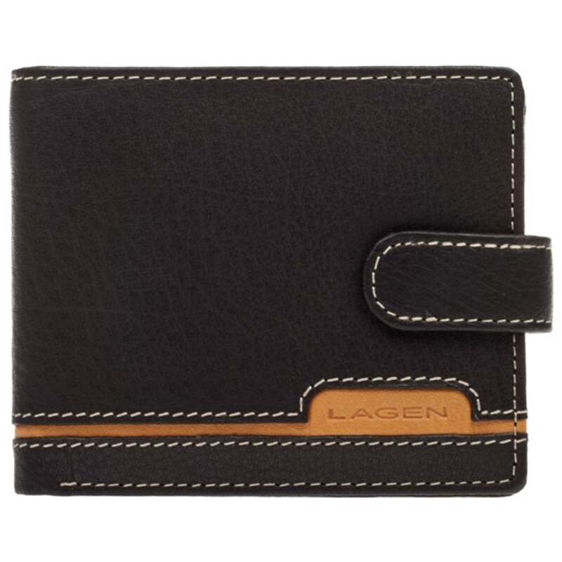 Lagen Pánská kožená peněženka 2004-1 Black