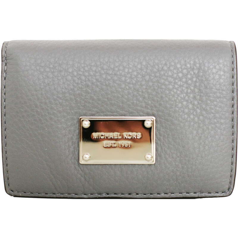 Michael Kors Elegantní kožená peněženka slim Walltet leather - tmavě šedá 38S4XTTE2L-3